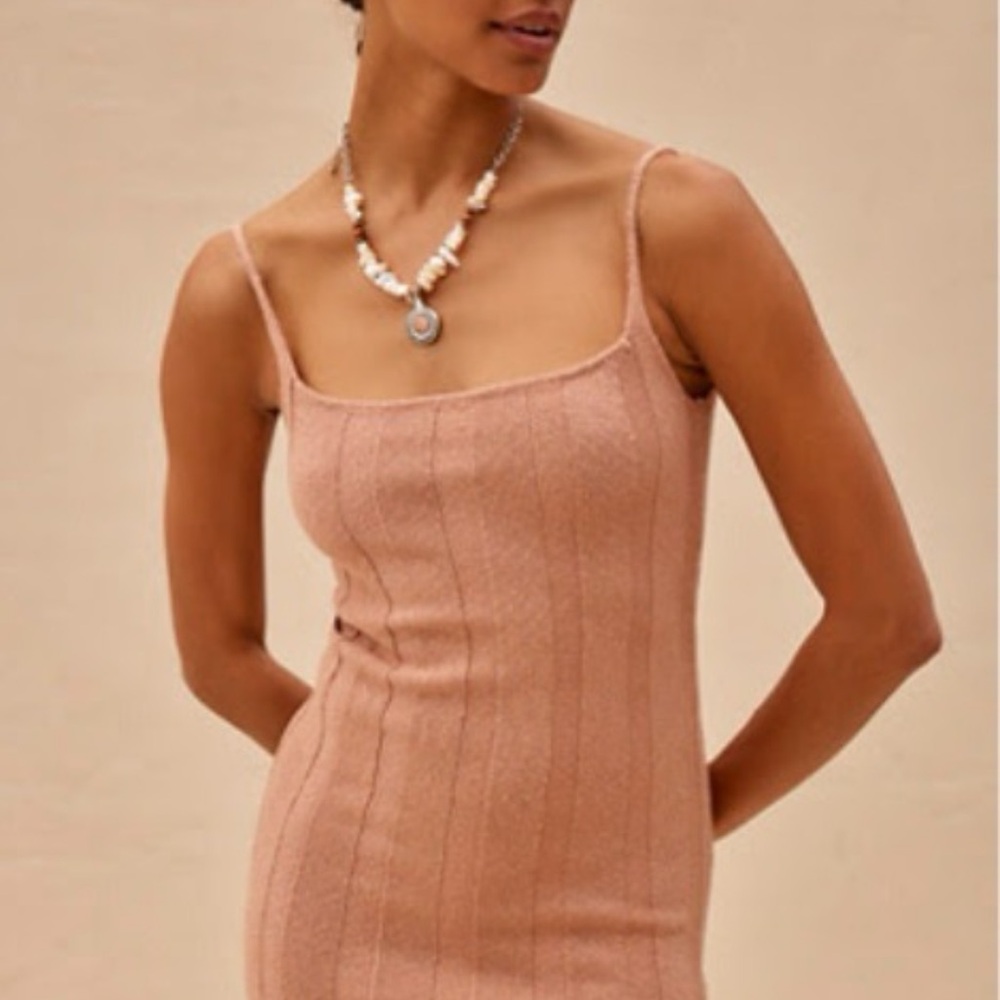 Free People Stellar Sweater Mini Dress in XS - tuscany orange